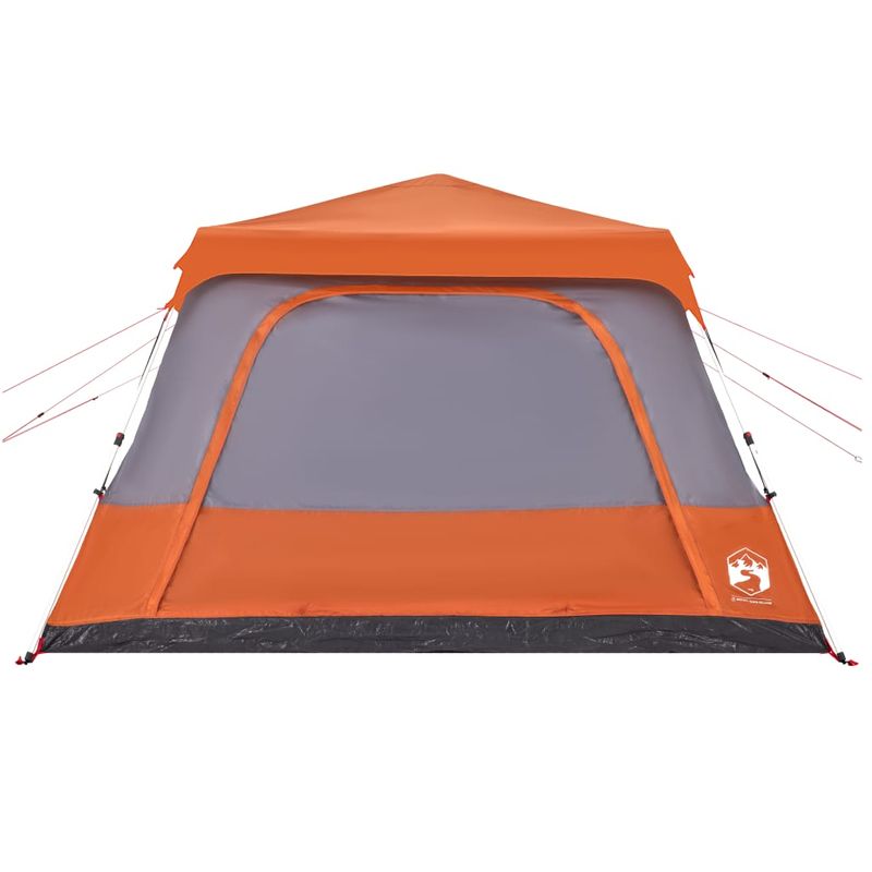 Sport si Outdoor - Camping - Corturi camping - Cort familie cupola 10 persoane, gri/portocaliu, setare rapida - Infinity.ro