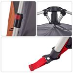 Sport si Outdoor - Camping - Corturi camping - Cort familie cupola 10 persoane, gri/portocaliu, setare rapida - Infinity.ro