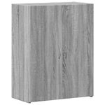 Casa si Gradina - Constructii - Depozitare, transport si protectie - Rafturi, fisete si vestiare - Fiset, sonoma gri, 60x32x77,5 cm, lemn prelucrat - Infinity.ro