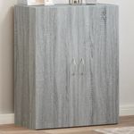 Casa si Gradina - Constructii - Depozitare, transport si protectie - Rafturi, fisete si vestiare - Fiset, sonoma gri, 60x32x77,5 cm, lemn prelucrat - Infinity.ro