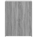 Casa si Gradina - Constructii - Depozitare, transport si protectie - Rafturi, fisete si vestiare - Fiset, sonoma gri, 60x32x77,5 cm, lemn prelucrat - Infinity.ro