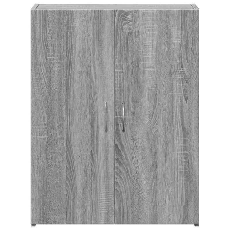 Casa si Gradina - Constructii - Depozitare, transport si protectie - Rafturi, fisete si vestiare - Fiset, sonoma gri, 60x32x77,5 cm, lemn prelucrat - Infinity.ro