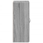 Casa si Gradina - Constructii - Depozitare, transport si protectie - Rafturi, fisete si vestiare - Fiset, sonoma gri, 60x32x77,5 cm, lemn prelucrat - Infinity.ro