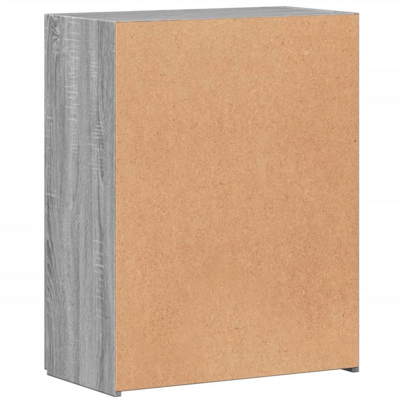 Casa si Gradina - Constructii - Depozitare, transport si protectie - Rafturi, fisete si vestiare - Fiset, sonoma gri, 60x32x77,5 cm, lemn prelucrat - Infinity.ro