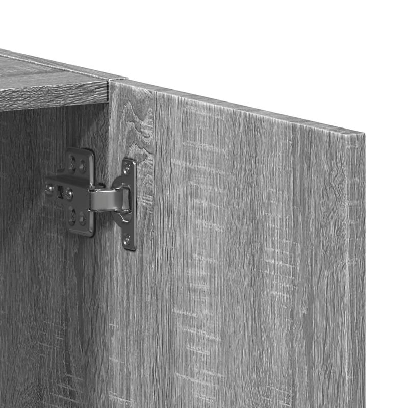 Casa si Gradina - Constructii - Depozitare, transport si protectie - Rafturi, fisete si vestiare - Fiset, sonoma gri, 60x32x77,5 cm, lemn prelucrat - Infinity.ro