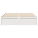 Casa si Gradina - Mobilier - Paturi si accesorii - Paturi - Cadru de pat, alb, 150x200 cm, lemn masiv de pin - Infinity.ro