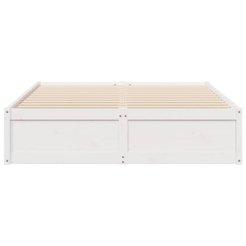 Casa si Gradina - Mobilier - Paturi si accesorii - Paturi - Cadru de pat, alb, 150x200 cm, lemn masiv de pin - Infinity.ro