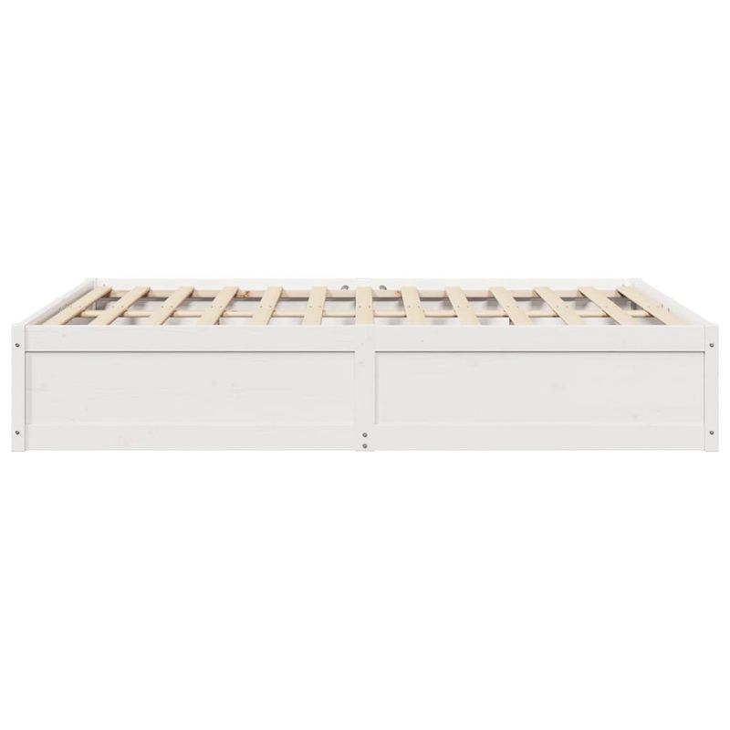 Casa si Gradina - Mobilier - Paturi si accesorii - Paturi - Cadru de pat, alb, 150x200 cm, lemn masiv de pin - Infinity.ro