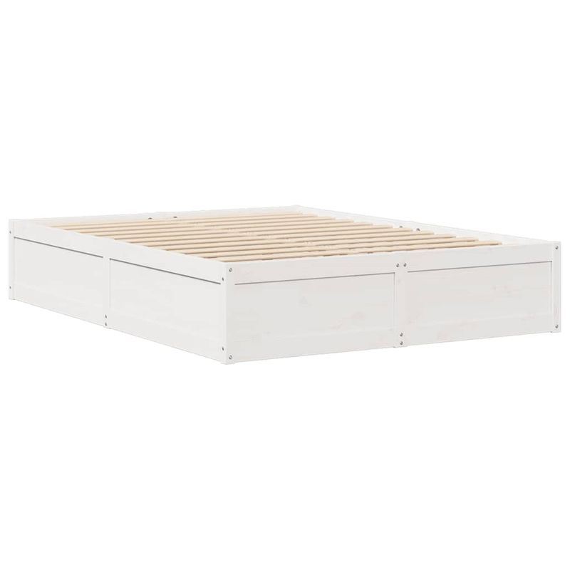 Casa si Gradina - Mobilier - Paturi si accesorii - Paturi - Cadru de pat, alb, 150x200 cm, lemn masiv de pin - Infinity.ro