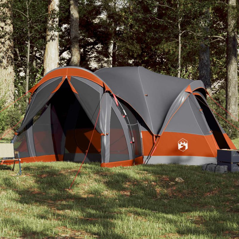 Sport si Outdoor - Camping - Corturi camping - Cort de familie Tipi pentru 8 persoane gri impermeabil - Infinity.ro