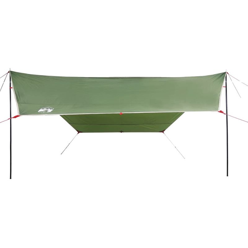 Sport si Outdoor - Camping - Copertine si adaposturi - Prelata de camping, verde, 430x380x210 cm, impermeabila, material oxford - Infinity.ro