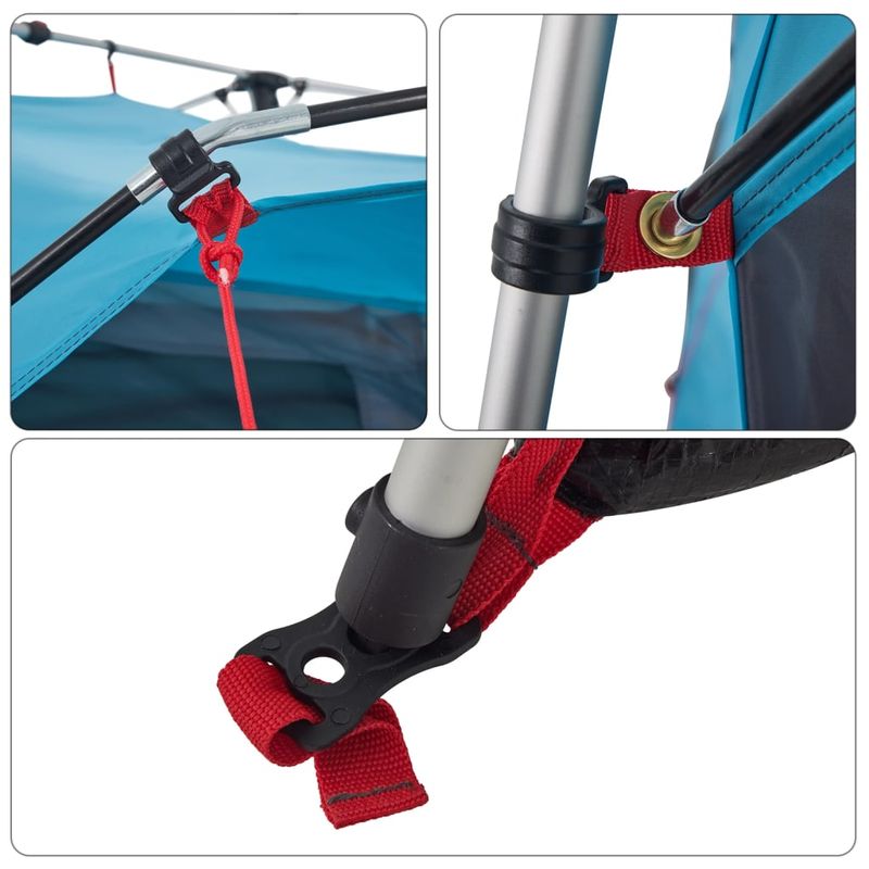 Sport si Outdoor - Camping - Corturi camping - Cort de camping cabana 4 persoane albastru cu eliberare rapida - Infinity.ro