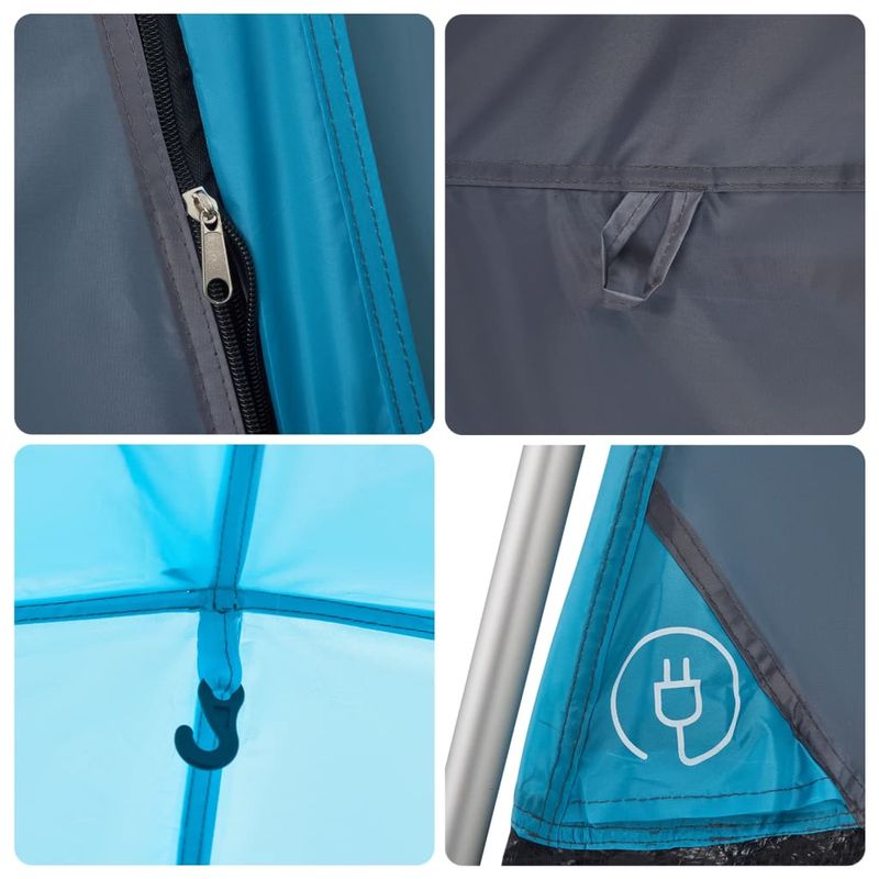 Sport si Outdoor - Camping - Corturi camping - Cort de camping cabana 4 persoane albastru cu eliberare rapida - Infinity.ro