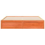 Casa si Gradina - Mobilier - Paturi si accesorii - Paturi - Cadru de pat, maro ceruit, 200x200 cm, lemn masiv de pin - Infinity.ro