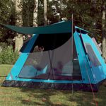 Sport si Outdoor - Camping - Corturi camping - Cort de camping cupola 5 persoane, setare rapida, albastru - Infinity.ro