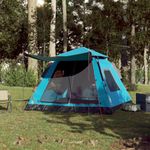 Sport si Outdoor - Camping - Corturi camping - Cort de camping cupola 5 persoane, setare rapida, albastru - Infinity.ro