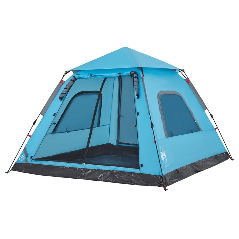 Sport si Outdoor - Camping - Corturi camping - Cort de camping cupola 5 persoane, setare rapida, albastru - Infinity.ro