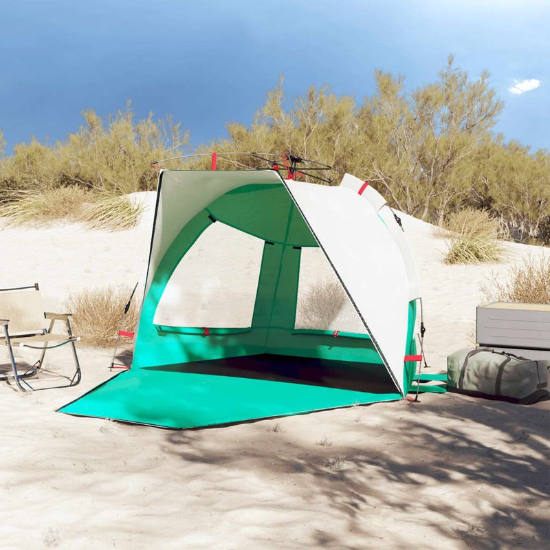 Sport si Outdoor - Camping - Corturi camping - Cort camping 2 persoane verde marin impermeabil setare rapida - Infinity.ro