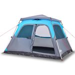 Sport si Outdoor - Camping - Corturi camping - Cort de familie cupola 6 persoane, setare rapida, albastru - Infinity.ro