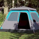 Sport si Outdoor - Camping - Corturi camping - Cort de familie cupola 6 persoane, setare rapida, albastru - Infinity.ro