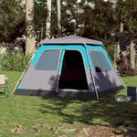 Sport si Outdoor - Camping - Corturi camping - Cort de familie cupola 6 persoane, setare rapida, albastru - Infinity.ro