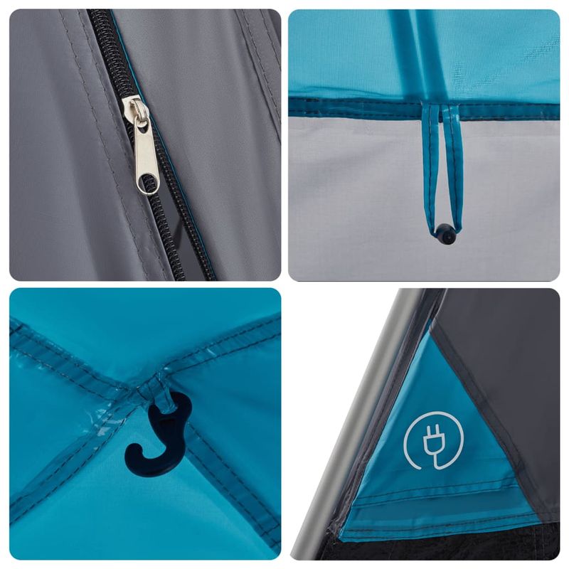 Sport si Outdoor - Camping - Corturi camping - Cort de familie cupola 6 persoane, setare rapida, albastru - Infinity.ro