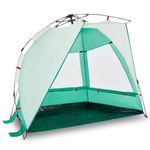 Sport si Outdoor - Camping - Corturi camping - Cort camping 2 persoane verde marin impermeabil setare rapida - Infinity.ro