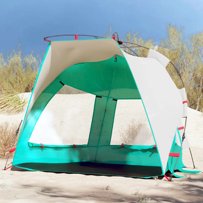 Sport si Outdoor - Camping - Corturi camping - Cort camping 2 persoane verde marin impermeabil setare rapida - Infinity.ro