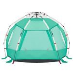 Sport si Outdoor - Camping - Corturi camping - Cort camping 2 persoane verde marin impermeabil setare rapida - Infinity.ro