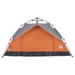 Sport si Outdoor - Camping - Corturi camping - Cort camping cupola 2 persoane, gri/portocaliu, setare rapida - Infinity.ro