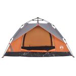 Sport si Outdoor - Camping - Corturi camping - Cort camping cupola 2 persoane, gri/portocaliu, setare rapida - Infinity.ro