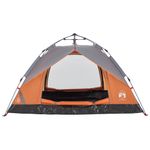 Sport si Outdoor - Camping - Corturi camping - Cort camping cupola 2 persoane, gri/portocaliu, setare rapida - Infinity.ro