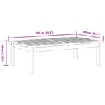 Casa si Gradina - Gradina si terasa - Mobilier exterior - Canapele si fotolii gradina - Masa de gradina, 100x60x30 cm, lemn masiv de acacia - Infinity.ro