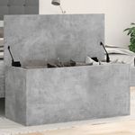 Casa si Gradina - Mobilier - Organizare si depozitare - Cutii depozitare - Cutie de depozitare, gri beton, 100x42x46 cm, lemn prelucrat - Infinity.ro