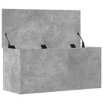 Casa si Gradina - Mobilier - Organizare si depozitare - Cutii depozitare - Cutie de depozitare, gri beton, 100x42x46 cm, lemn prelucrat - Infinity.ro