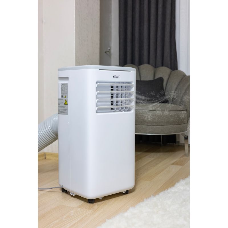 Electronice si Electrocasnice - Climatizare si sisteme de incalzire - Aparate racire aer - Aer conditionat - Aer conditionat mobil Zilan ZLN1047 3 in 1, 9000Btu/h, Timer, Display LED, temperatura 7-35 grade C - Infinity.ro