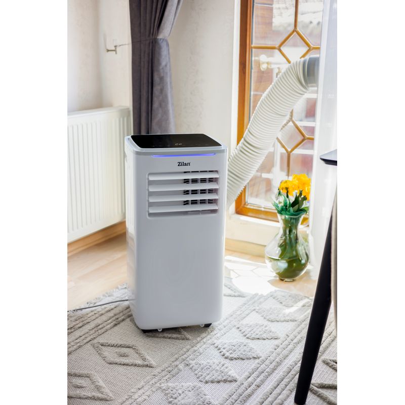 Electronice si Electrocasnice - Climatizare si sisteme de incalzire - Aparate racire aer - Aer conditionat - Aer conditionat mobil Zilan ZLN1047 3 in 1, 9000Btu/h, Timer, Display LED, temperatura 7-35 grade C - Infinity.ro