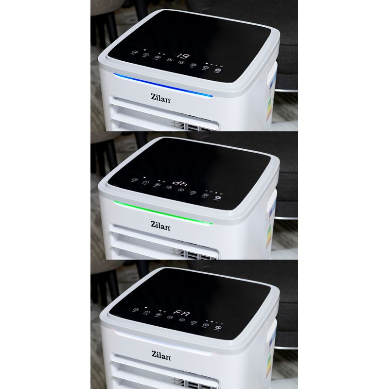 Electronice si Electrocasnice - Climatizare si sisteme de incalzire - Aparate racire aer - Aer conditionat - Aer conditionat mobil Zilan ZLN1047 3 in 1, 9000Btu/h, Timer, Display LED, temperatura 7-35 grade C - Infinity.ro