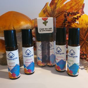 Set 4 bucati roll-on, ESQUISITE (trandafir,ylang-ylang,davana,nagarmotha), dilutie 5%, 4 x 10 ml