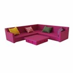 Jucarii, Copii si Bebe - Jucarii si jocuri - Jucarii & jocuri educative - Jucarii interactive - Jucarie din lemn, Coltar cu masa, Putty Montessori, Hand Made, Roz - Infinity.ro