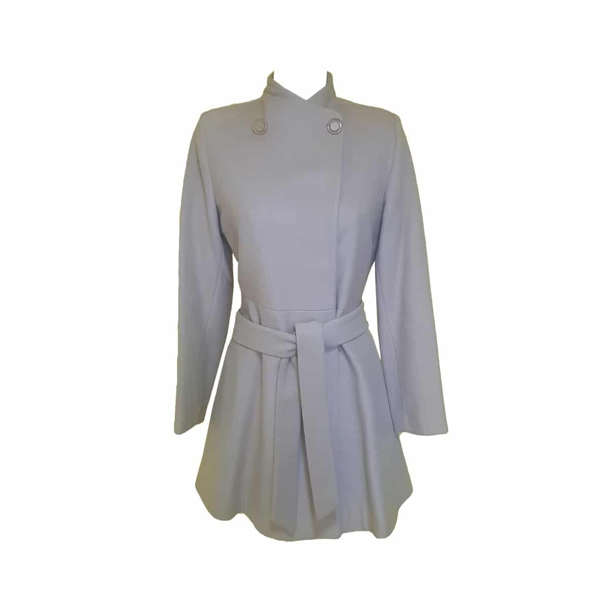 Palton dama lung din casmir, Donna Rossi, culoare Crem, marimea 40