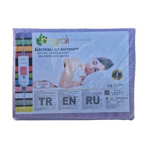 Patura electrica cu 2 trepte de temperatura, rezistent la umiditate 100%, Nonwoven, I120xl155 cm, 88 W, EHA - Mov