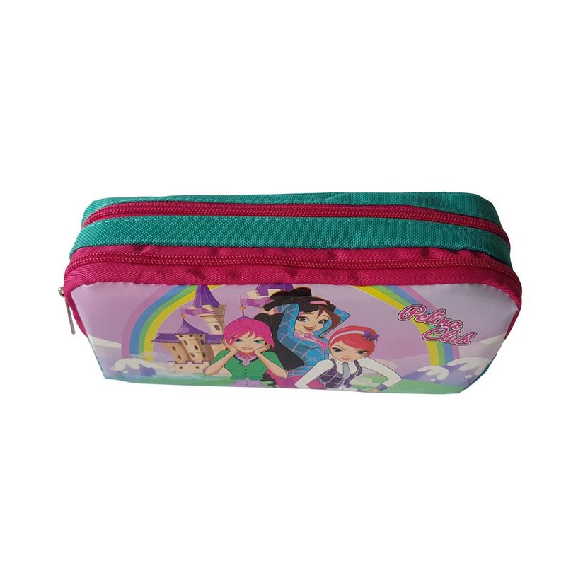 Carti si Birotica - Rechizite - Penare - Penar cu desen PELINA CLUB, 2 fermoare 10 x 21 x 7 cm - Infinity.ro