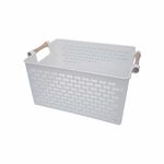 Casa si Gradina - Mobilier - Organizare si depozitare - Cutii depozitare - Cos depozitare, Indecor, 15 X 30 X 12cm, alb - Infinity.ro