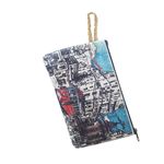 Fashion, accesorii si bijuterii - Femei - Accesorii femei - Portofele femei - Portmoneu cu Istanbul Turnul Galata Panaroma, 18 x 10 cm, Multicolor albastru - Infinity.ro