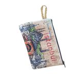 Fashion, accesorii si bijuterii - Femei - Accesorii femei - Portofele femei - Portmoneu cu Greetings from Istanbul Panaroma, 18 x 10 cm, Bej - Infinity.ro