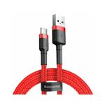 Laptop, Telefoane si Tablete - Telefoane mobile si accesorii - Accesorii Telefoane - Cabluri si adaptoare telefoane - Cablu Baseus Cafule, USB la USB-C, Quick Charge, 3A, 1m - Infinity.ro