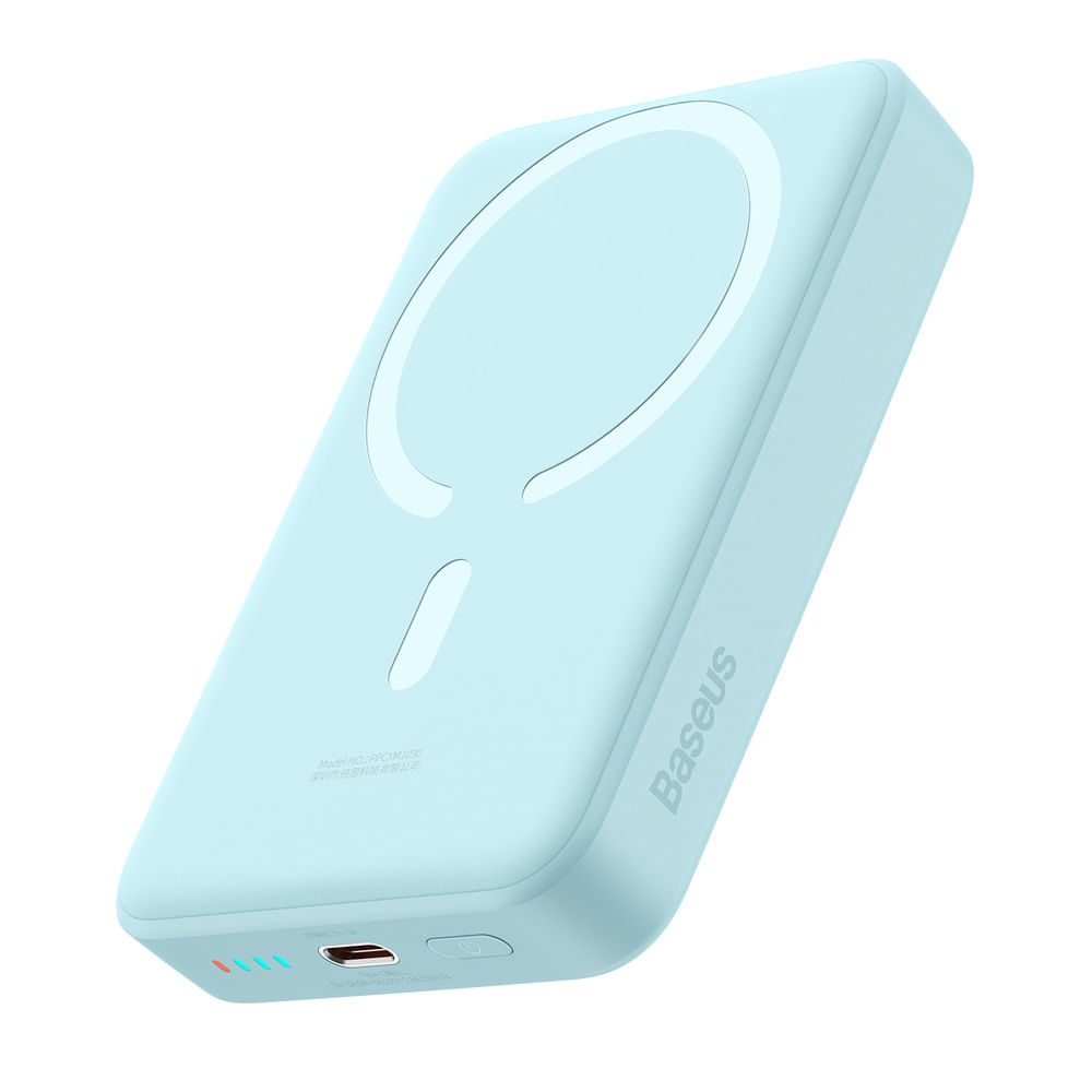 Baterie externa Baseus Magnetic Mini, 10000 mAh, 30W, Wireless Fast Charge Albastru
