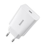 Laptop, Telefoane si Tablete - Telefoane mobile si accesorii - Accesorii Telefoane - Incarcatoare telefoane - Incarcator retea Baseus Speed Mini Fast Charger, 20W, USB-C, 3A Alb - Infinity.ro