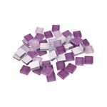 Jucarii, Copii si Bebe - Jucarii si jocuri - Jucarii & jocuri educative - Seturi de artizanat - Set 35 pietre decorative de mozaic din sticla Crisalida, 10 x 10 mm, Violet - Infinity.ro